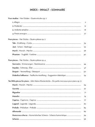 Morceaux et études choisis - Selected Pieces and Studies - PROKOFIEV